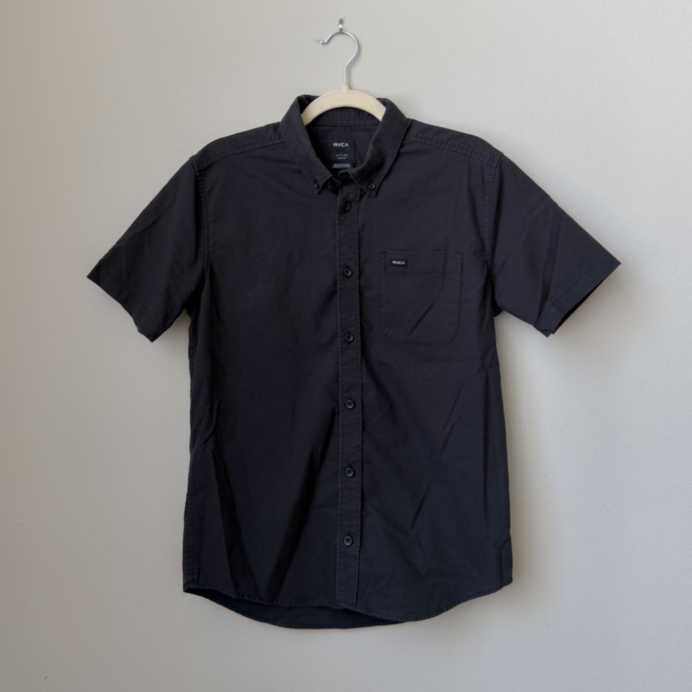 Casual RVCA Work Slim Skater Button-Down Shirt Small